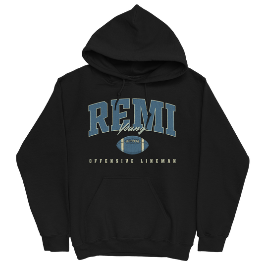 REMI YOUNG RETRO BLACK HOODIE