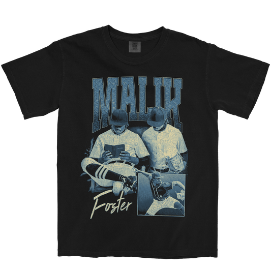 MALIK FOSTER GRAPHIC BLACK TEE