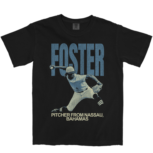 MALIK FOSTER VINTAGE BLACK TEE
