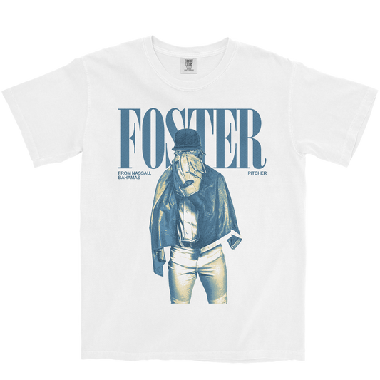 MALIK FOSTER VINTAGE WHITE TEE