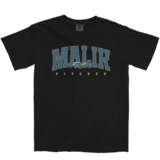 MALIK FOSTER RETRO BLACK TEE