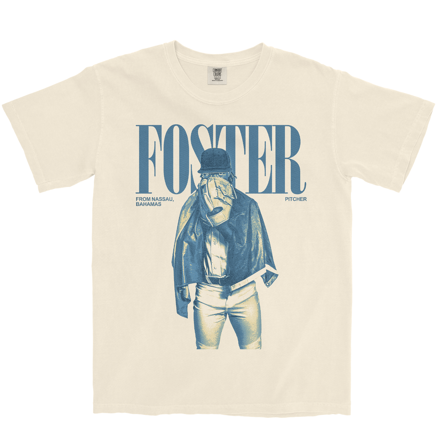MALIK FOSTER VINTAGE IVORY TEE