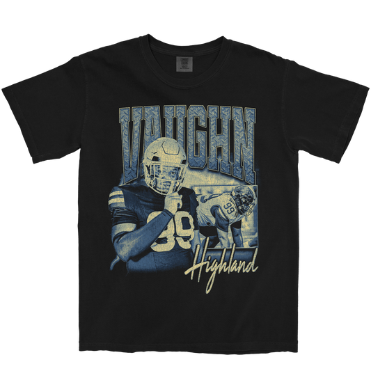 VAUGHN HIGHLAND GRAPHIC BLACK TEE