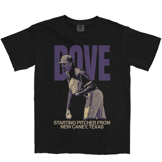KAMAR DOVE VINTAGE BLACK TEE