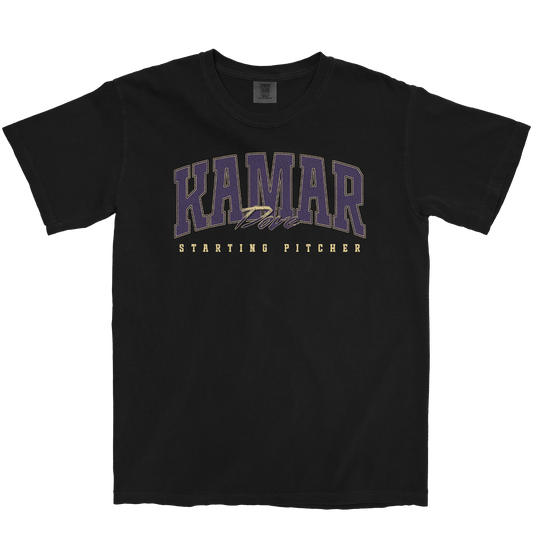 KAMAR DOVE RETRO BLACK TEE