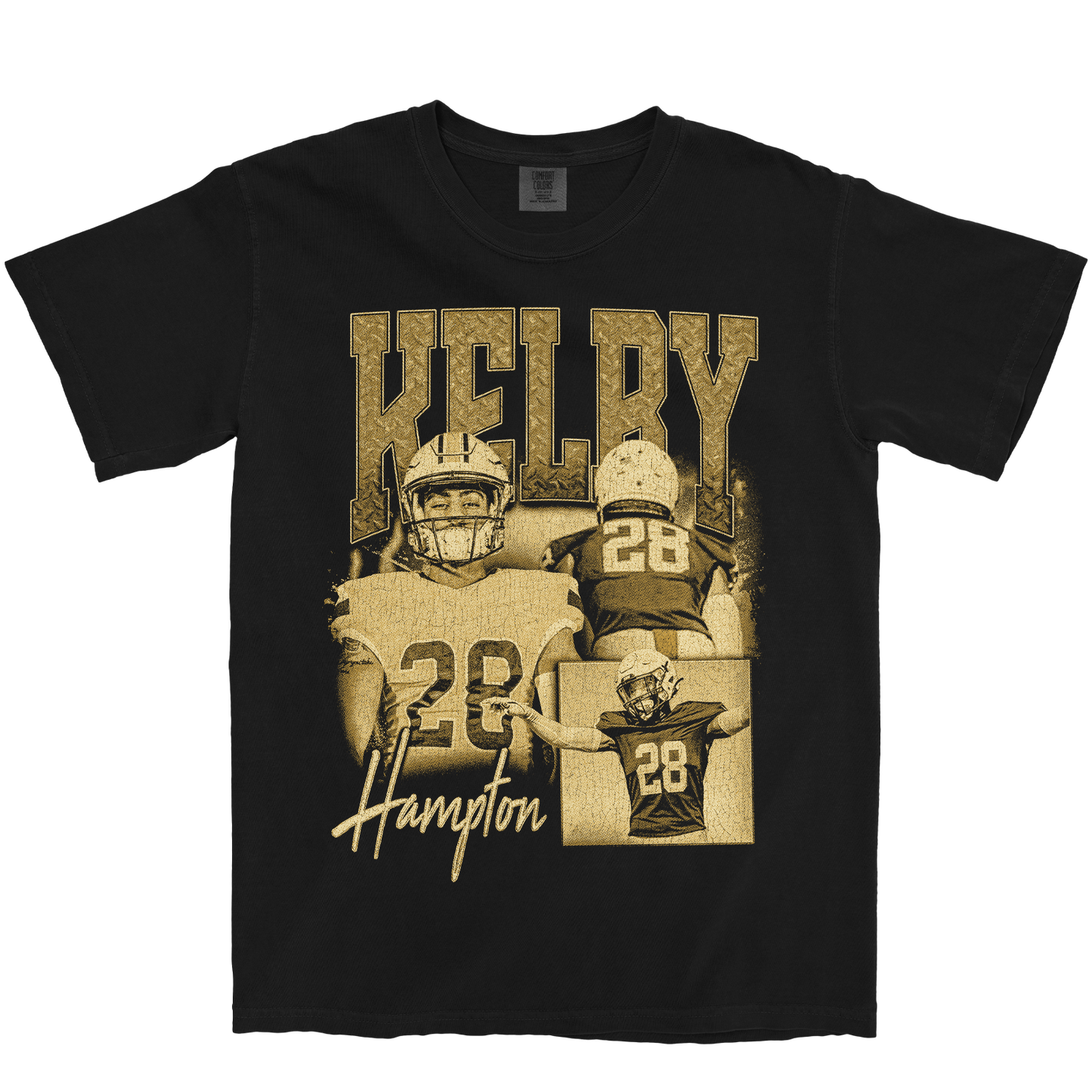 KELBY HAMPTON GRAPHIC BLACK TEE