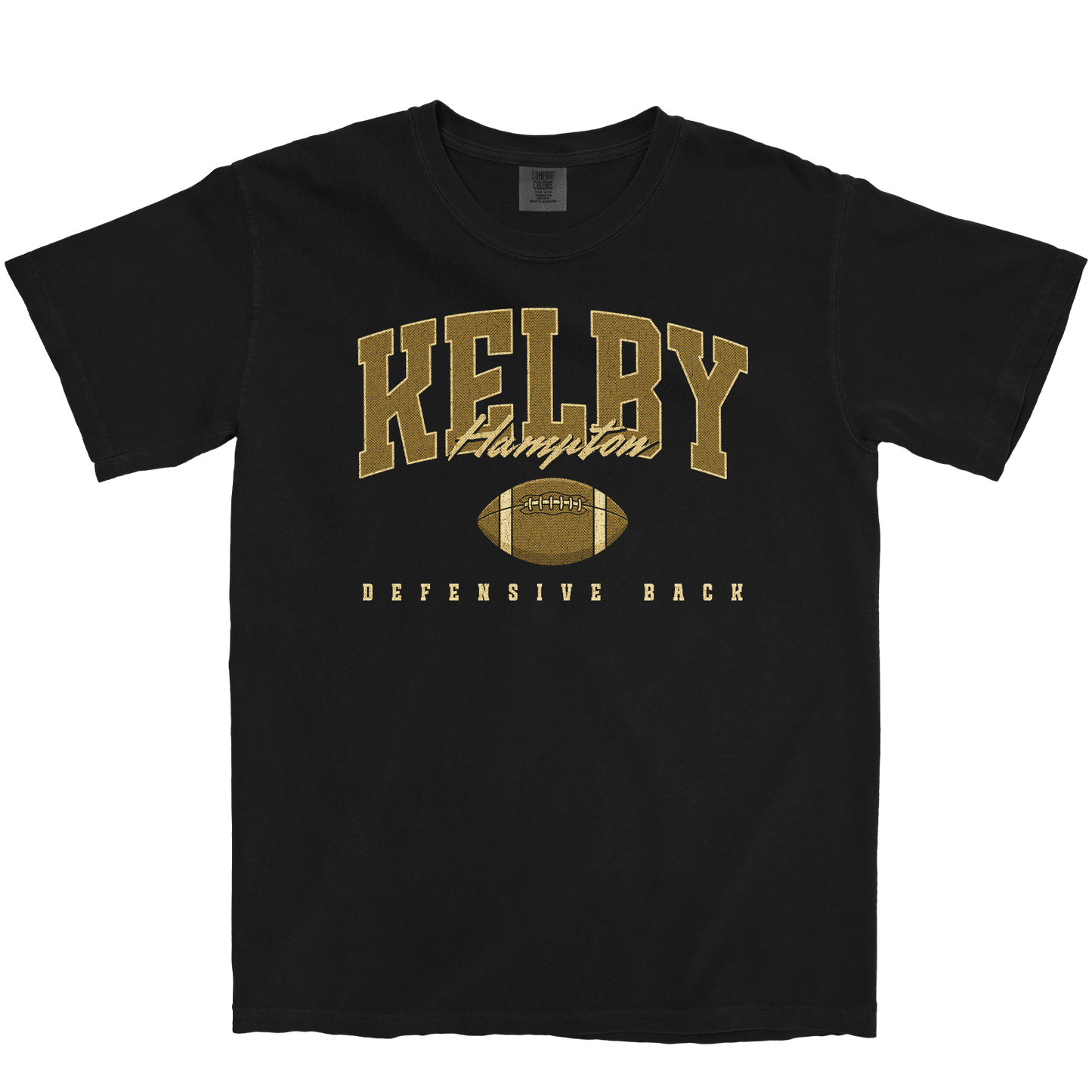 KELBY HAMPTON RETRO BLACK TEE