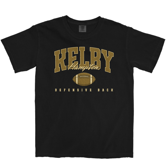KELBY HAMPTON RETRO BLACK TEE