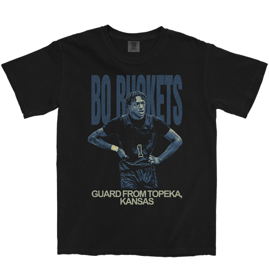 BO BUCKETS VINTAGE BLACK TEE