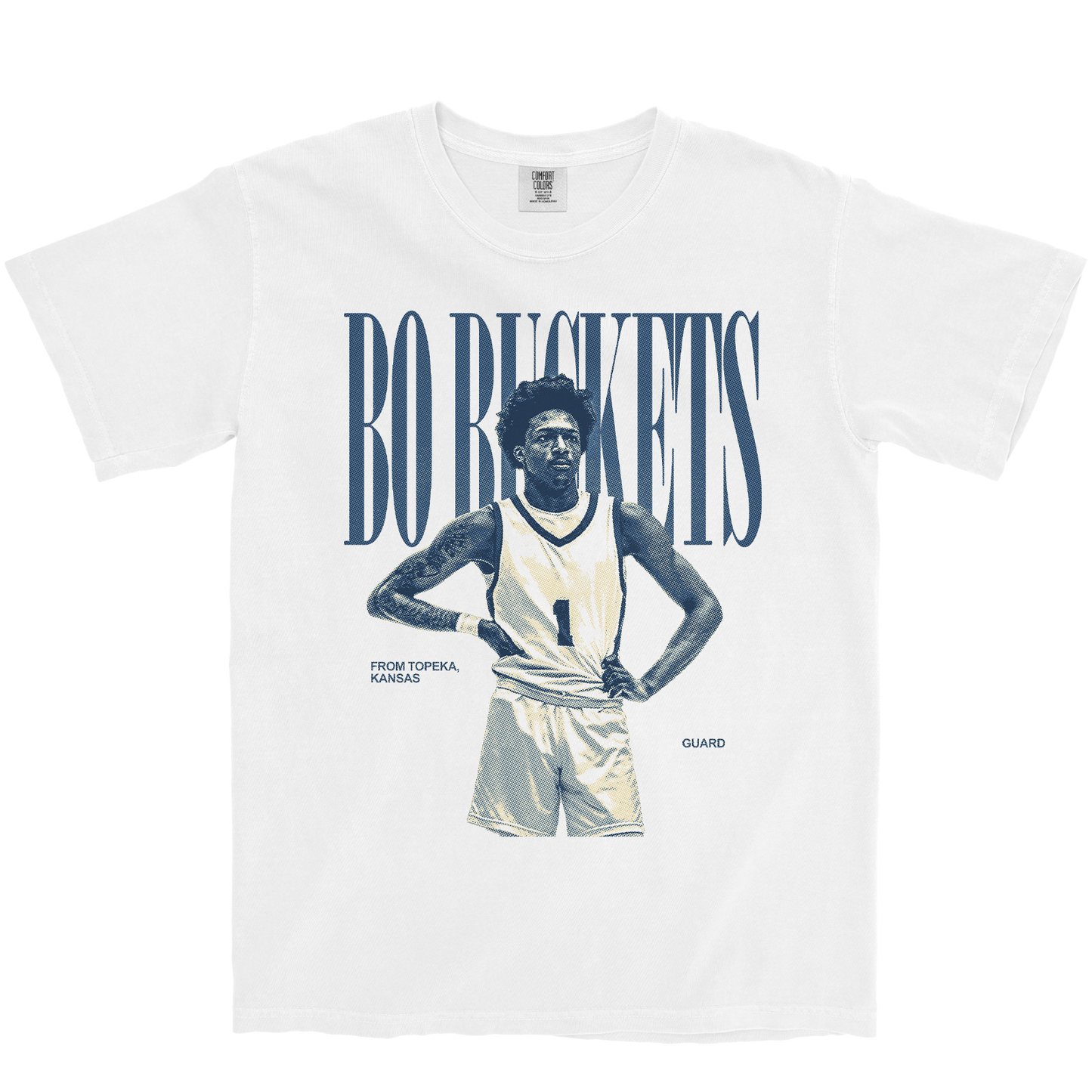 BO BUCKETS VINTAGE WHITE TEE