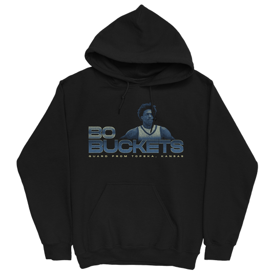 BO BUCKETS RETRO BLACK HOODIE