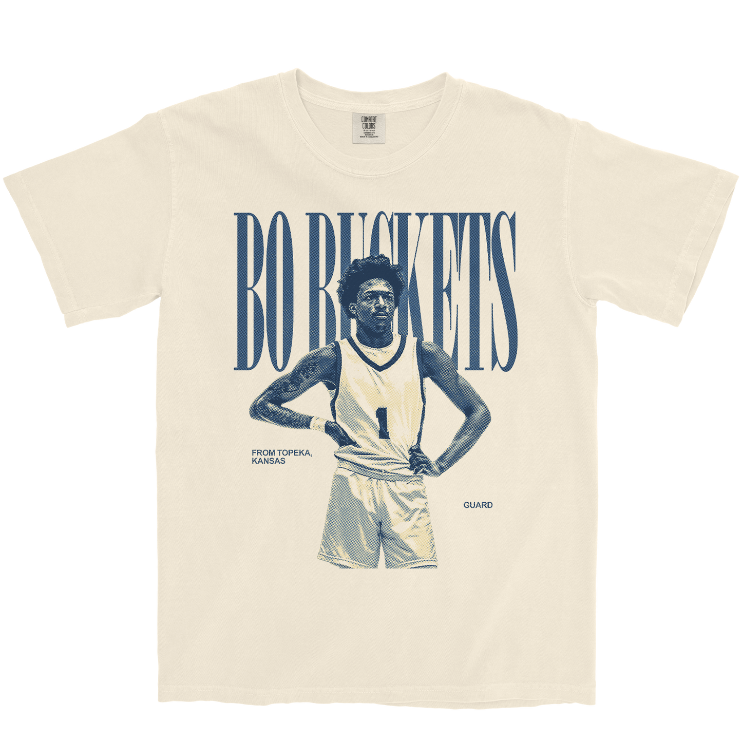 BO BUCKETS VINTAGE IVORY TEE