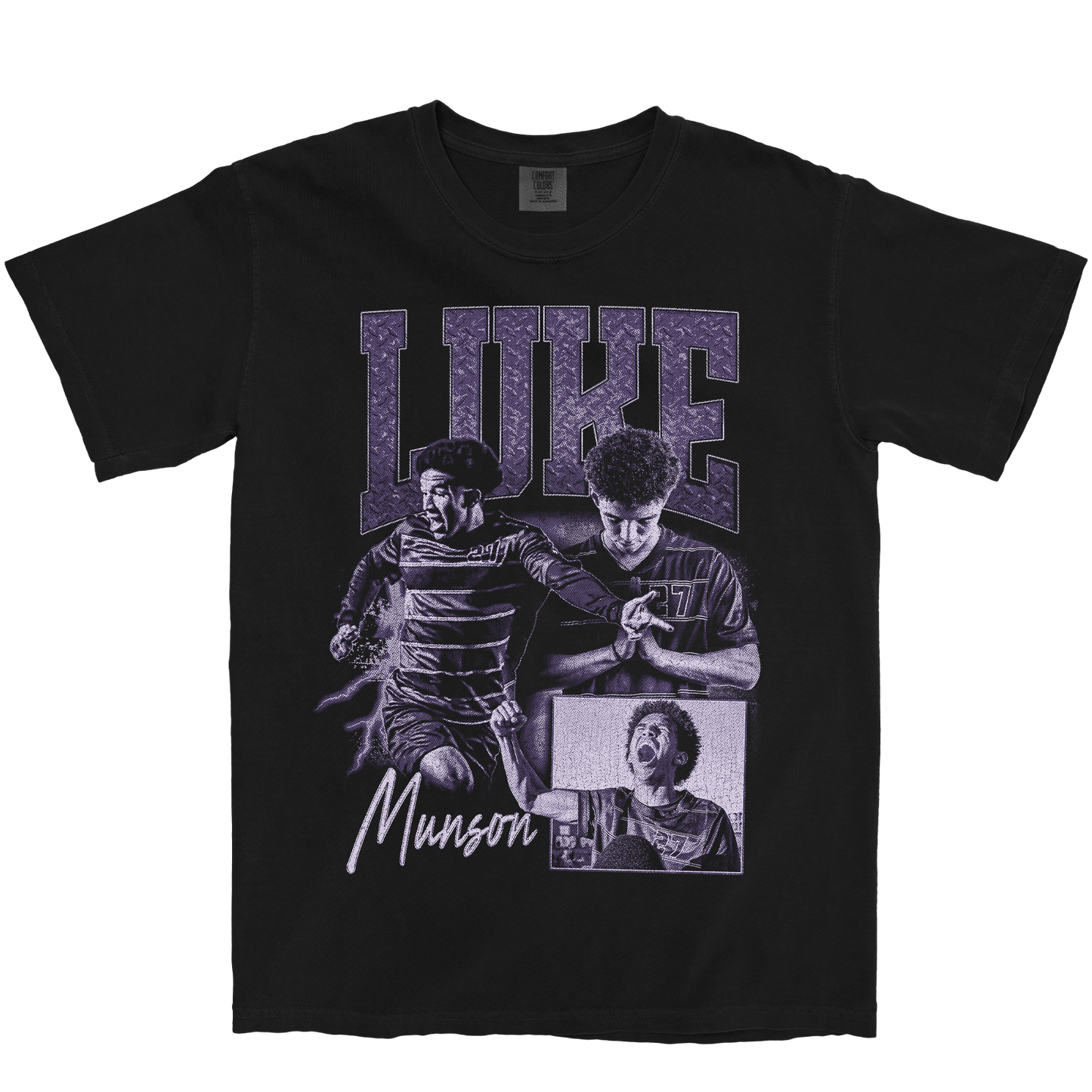 LUKE MUNSON GRAPHIC BLACK TEE