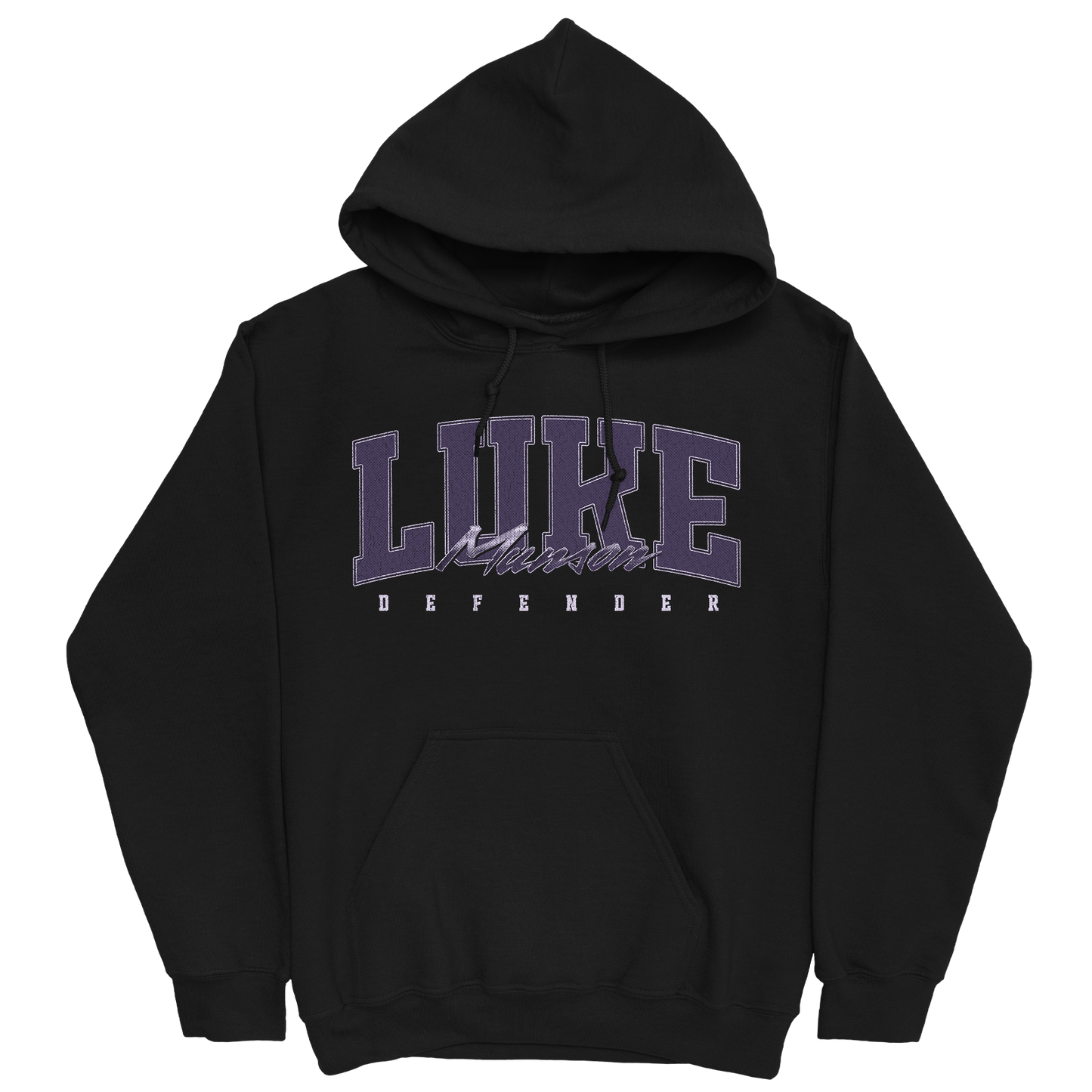 LUKE MUNSON RETRO BLACK HOODIE