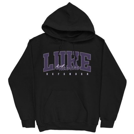 LUKE MUNSON RETRO BLACK HOODIE