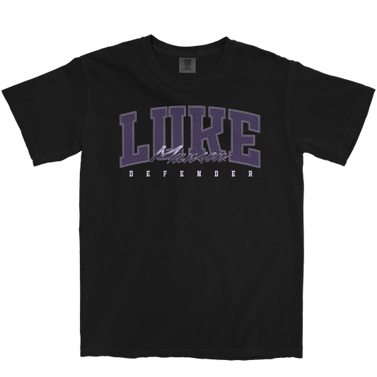 LUKE MUNSON RETRO BLACK TEE