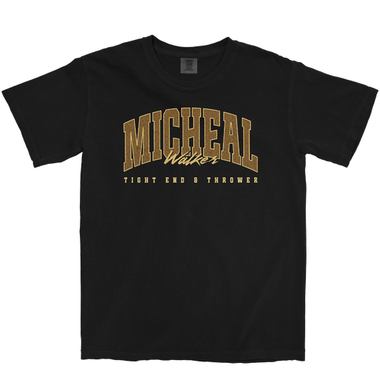 MICHEAL WALKER RETRO BLACK TEE