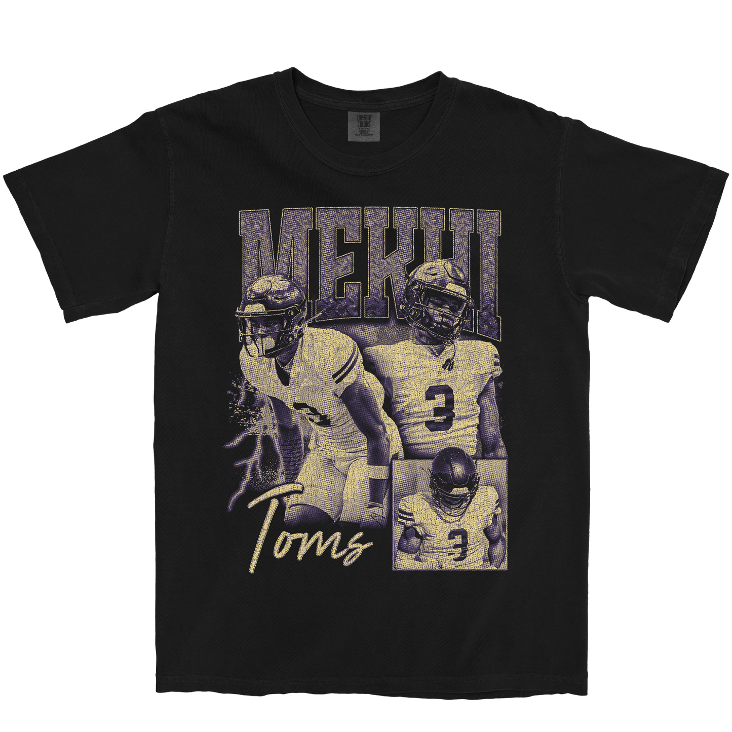 MEKHI TOMS GRAPHIC BLACK TEE