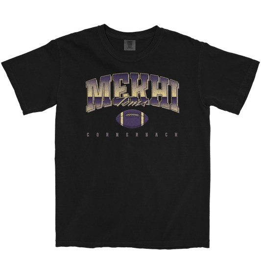 MEKHI TOMS RETRO BLACK TEE