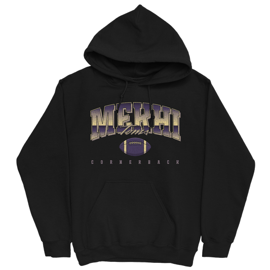 MEKHI TOMS RETRO BLACK HOODIE