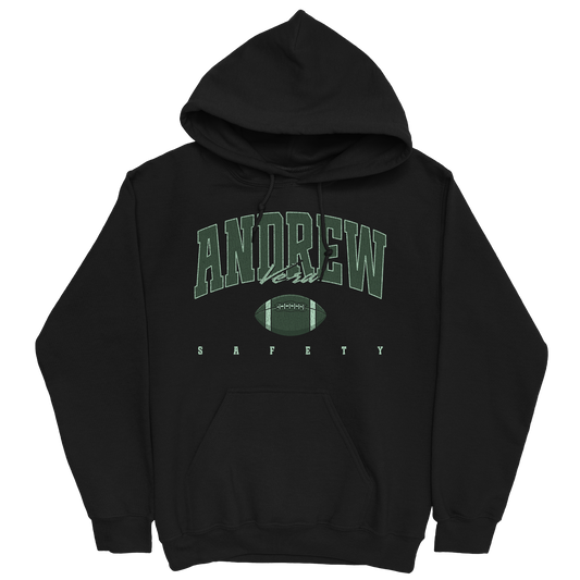 ANDREW VERA RETRO BLACK HOODIE