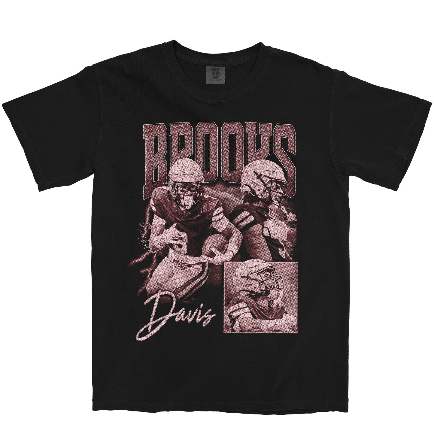 BROOKS DAVIS GRAPHIC BLACK TEE