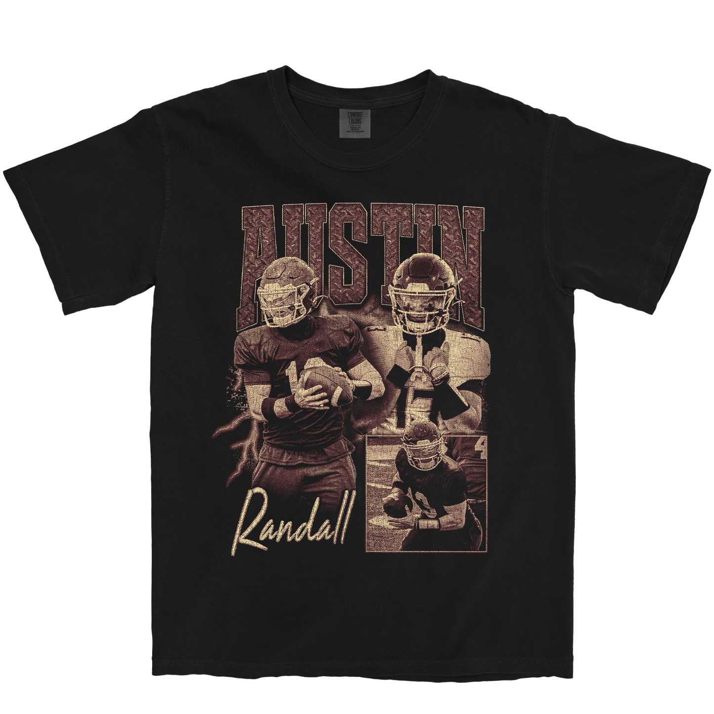 AUSTIN RANDALL GRAPHIC BLACK TEE
