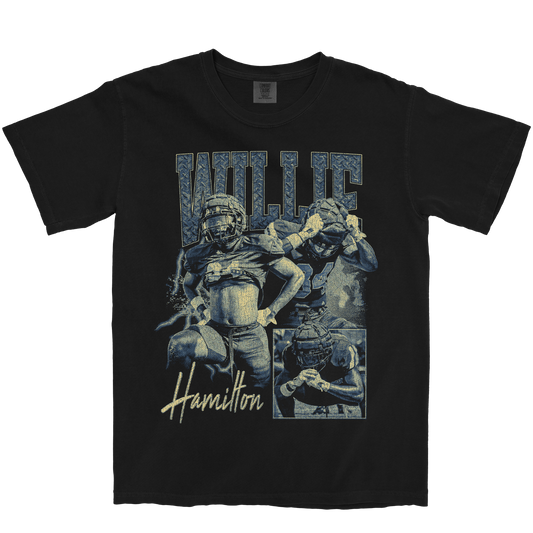 WILLIE HAMILTON GRAPHIC BLACK TEE