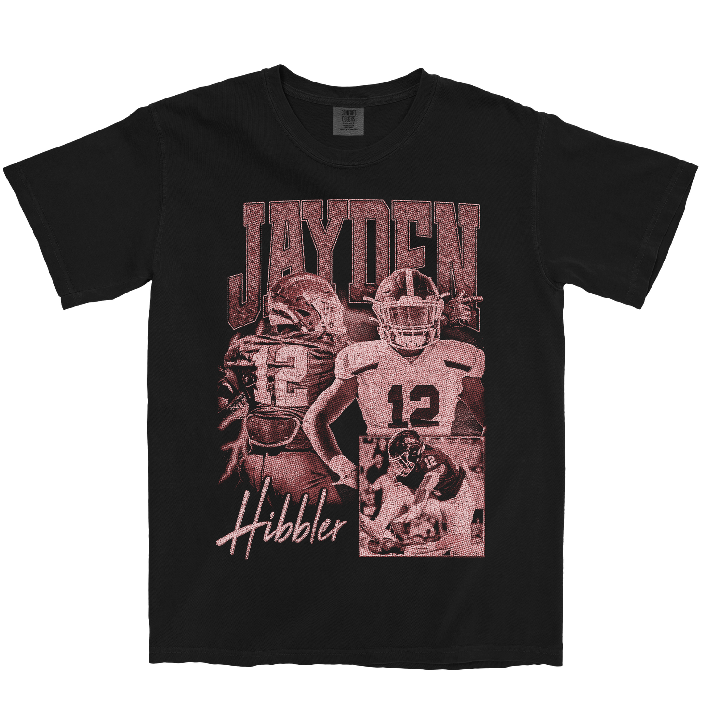 JAYDEN HIBBLER GRAPHIC BLACK TEE