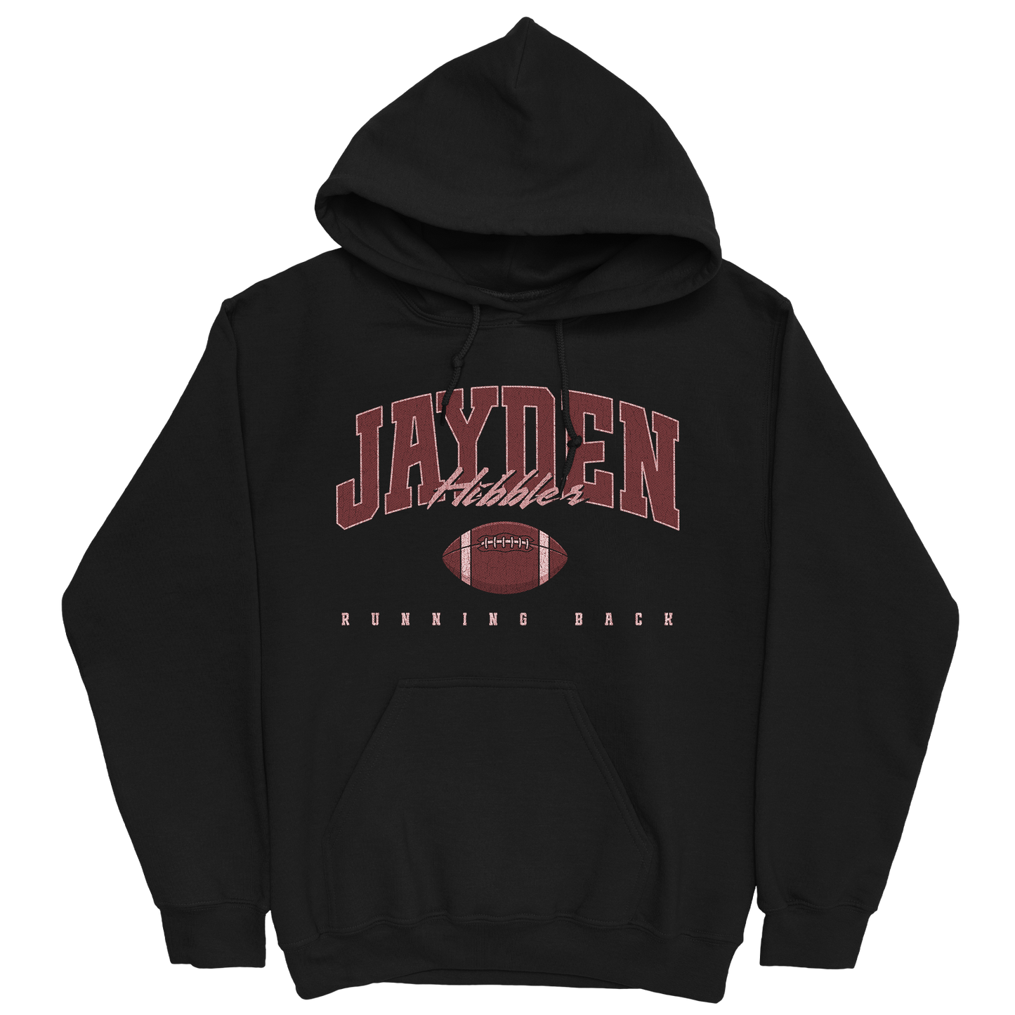 JAYDEN HIBBLER RETRO BLACK HOODIE