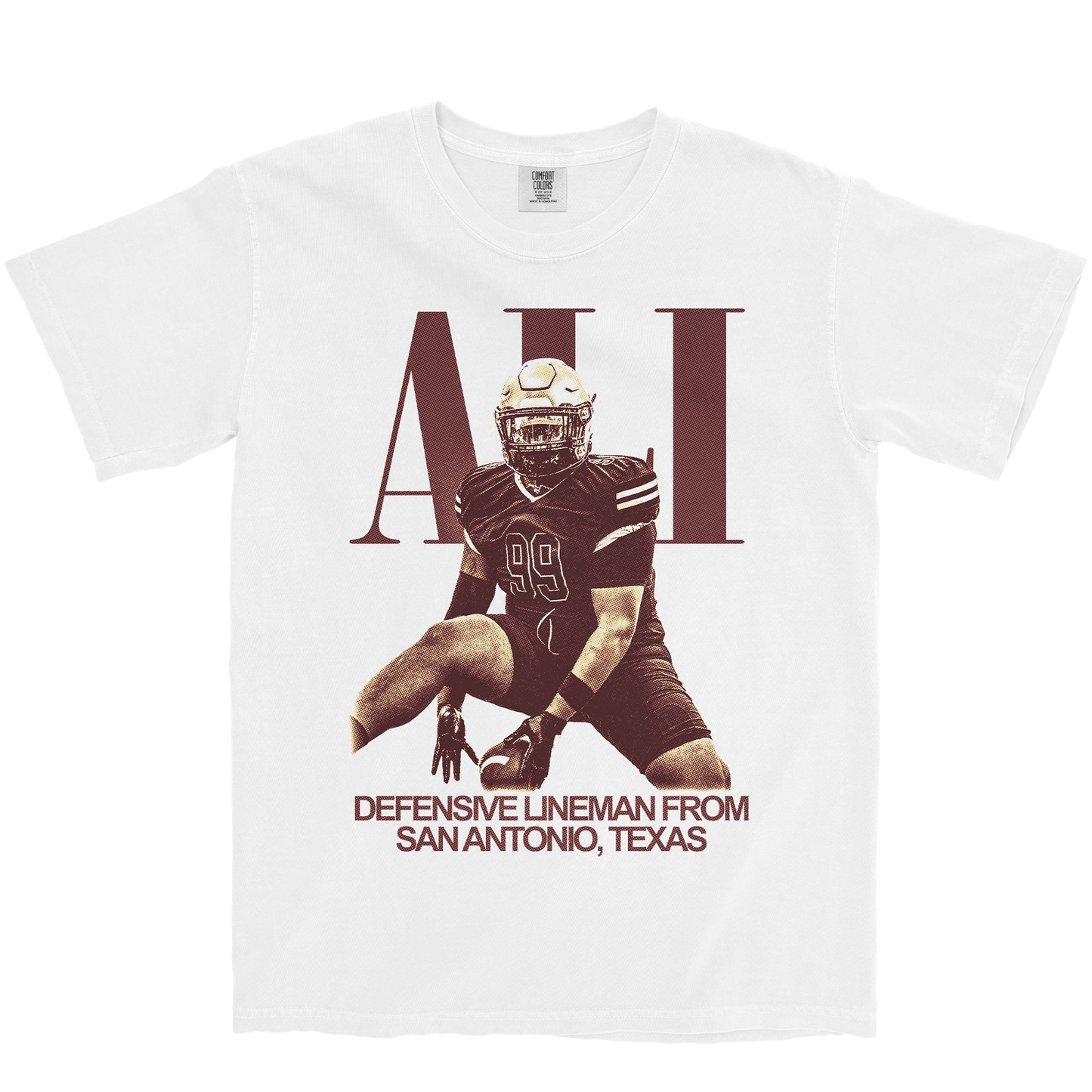 JUSSIAH ALI VINTAGE WHITE TEE