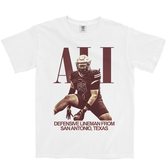 JUSSIAH ALI VINTAGE WHITE TEE