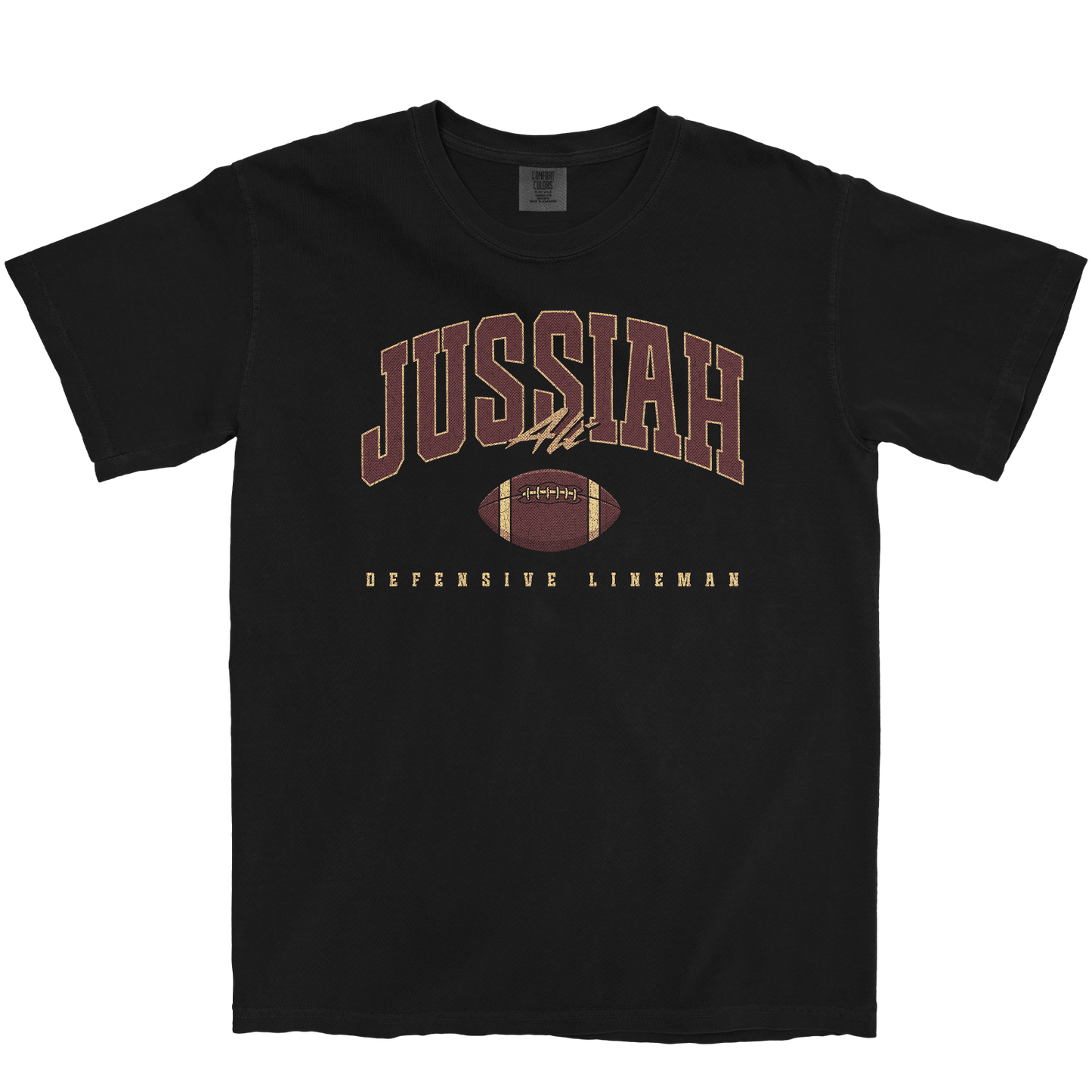 JUSSIAH ALI RETRO BLACK TEE
