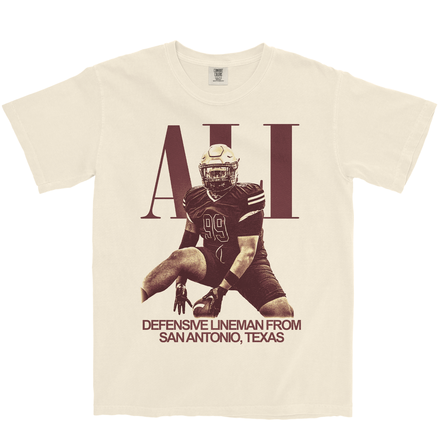 JUSSIAH ALI VINTAGE IVORY TEE