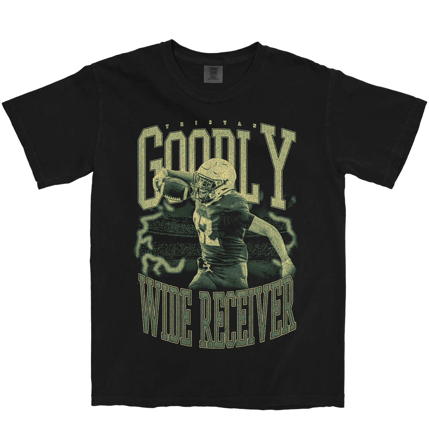 TRISTAN GOODLY VINTAGE BLACK TEE