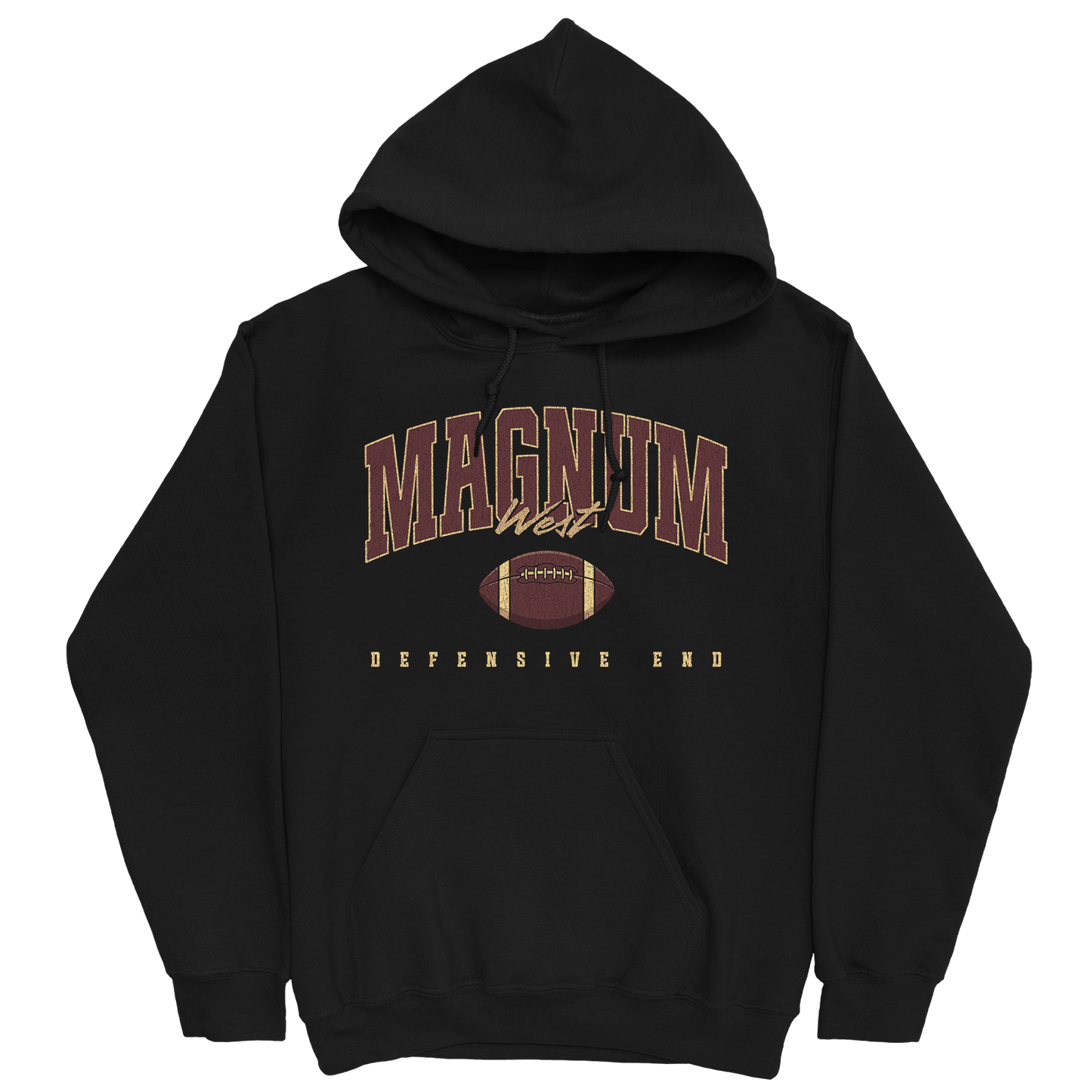 MAGNUM WEST RETRO BLACK HOODIE