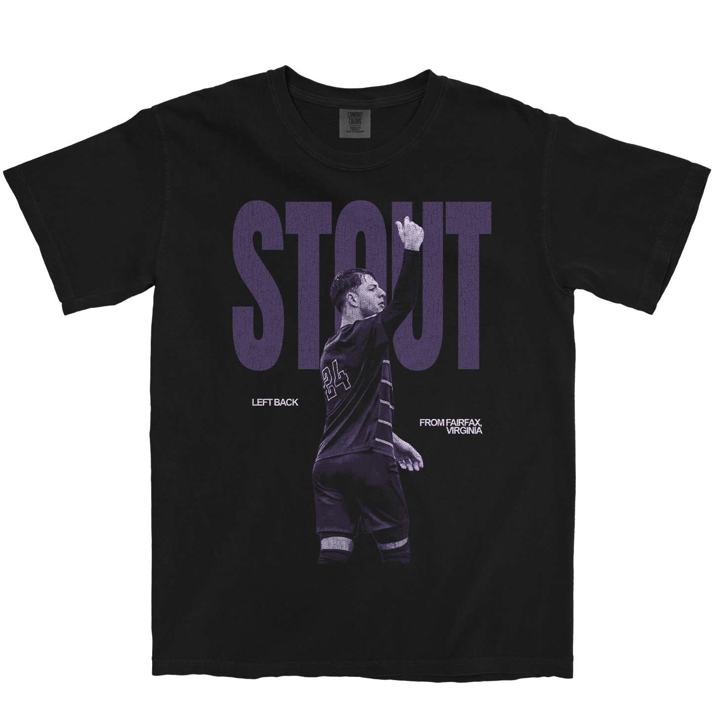 CONNOR STOUT VINTAGE BLACK TEE