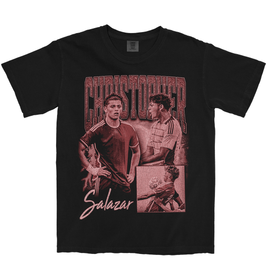 CHRISTOPHER SALAZAR GRAPHIC BLACK TEE