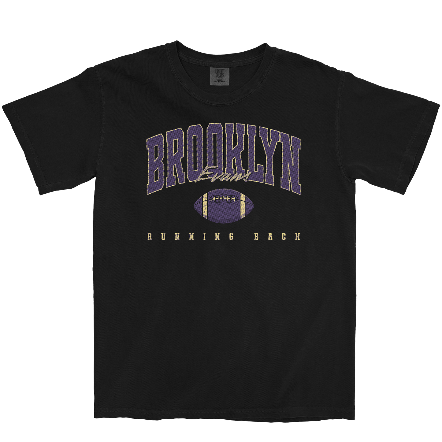 BROOKLYN EVANS RETRO BLACK TEE