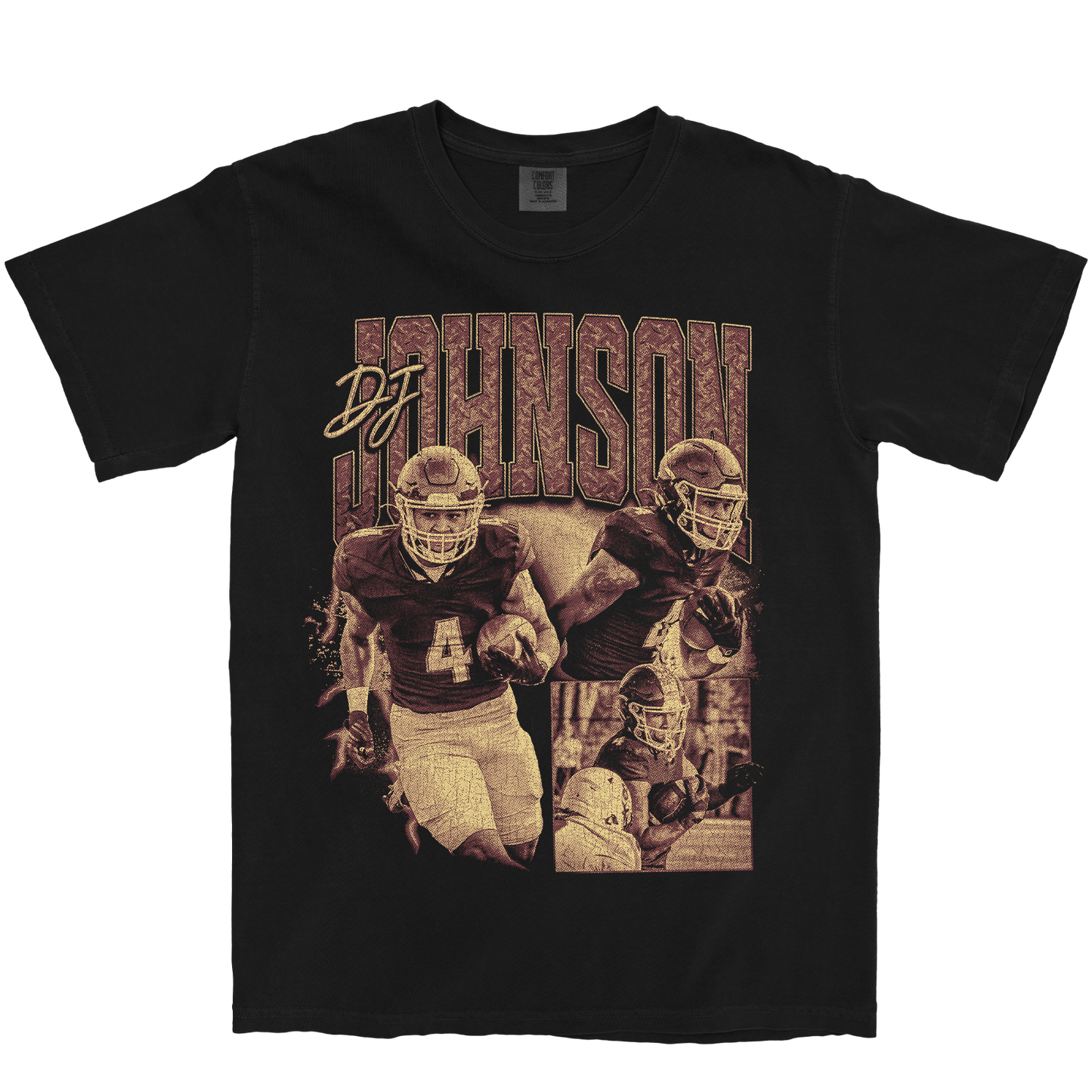 DJ JOHNSON GRAPHIC BLACK TEE