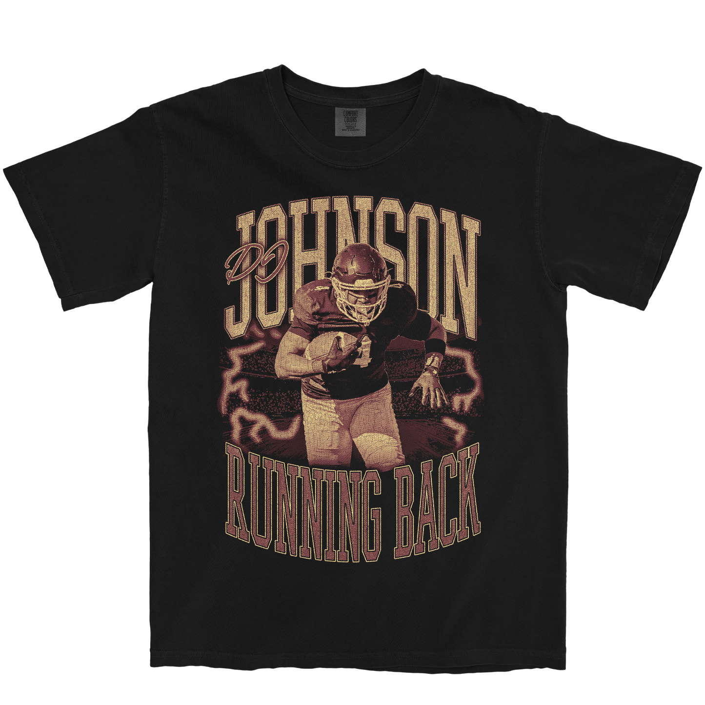 DJ JOHNSON VINTAGE BLACK TEE