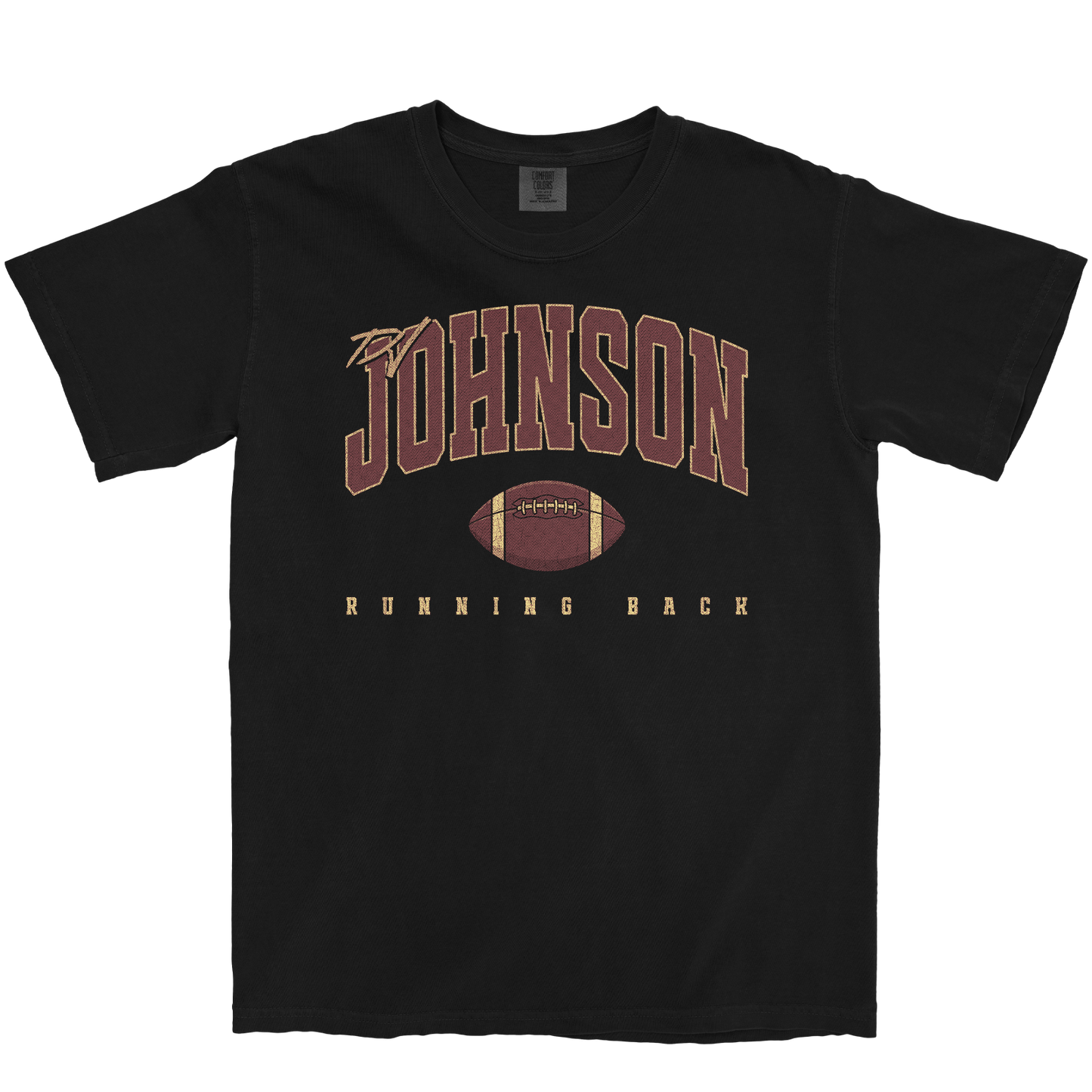 DJ JOHNSON RETRO BLACK TEE