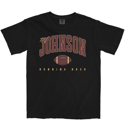 DJ JOHNSON RETRO BLACK TEE