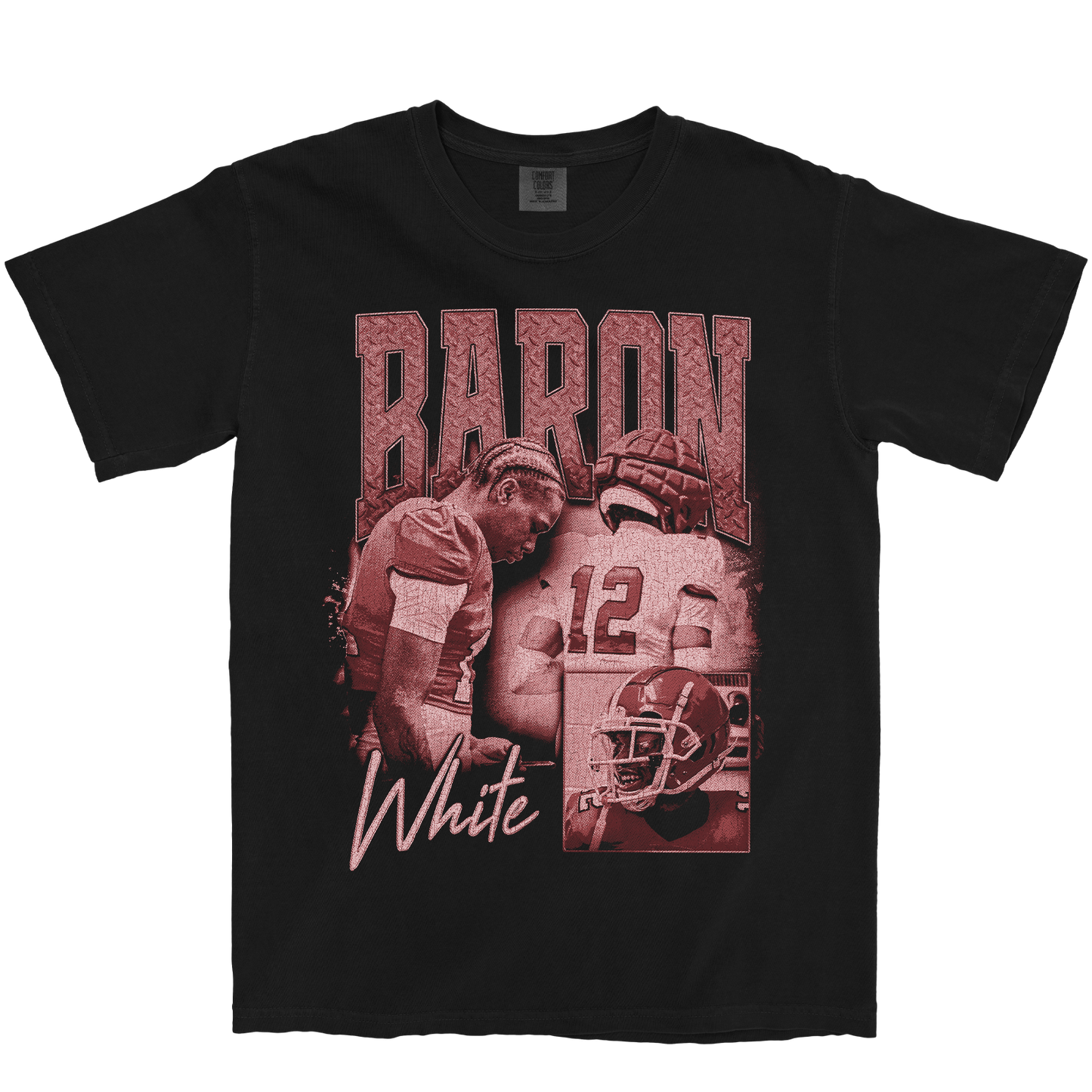 BARON WHITE GRAPHIC BLACK TEE