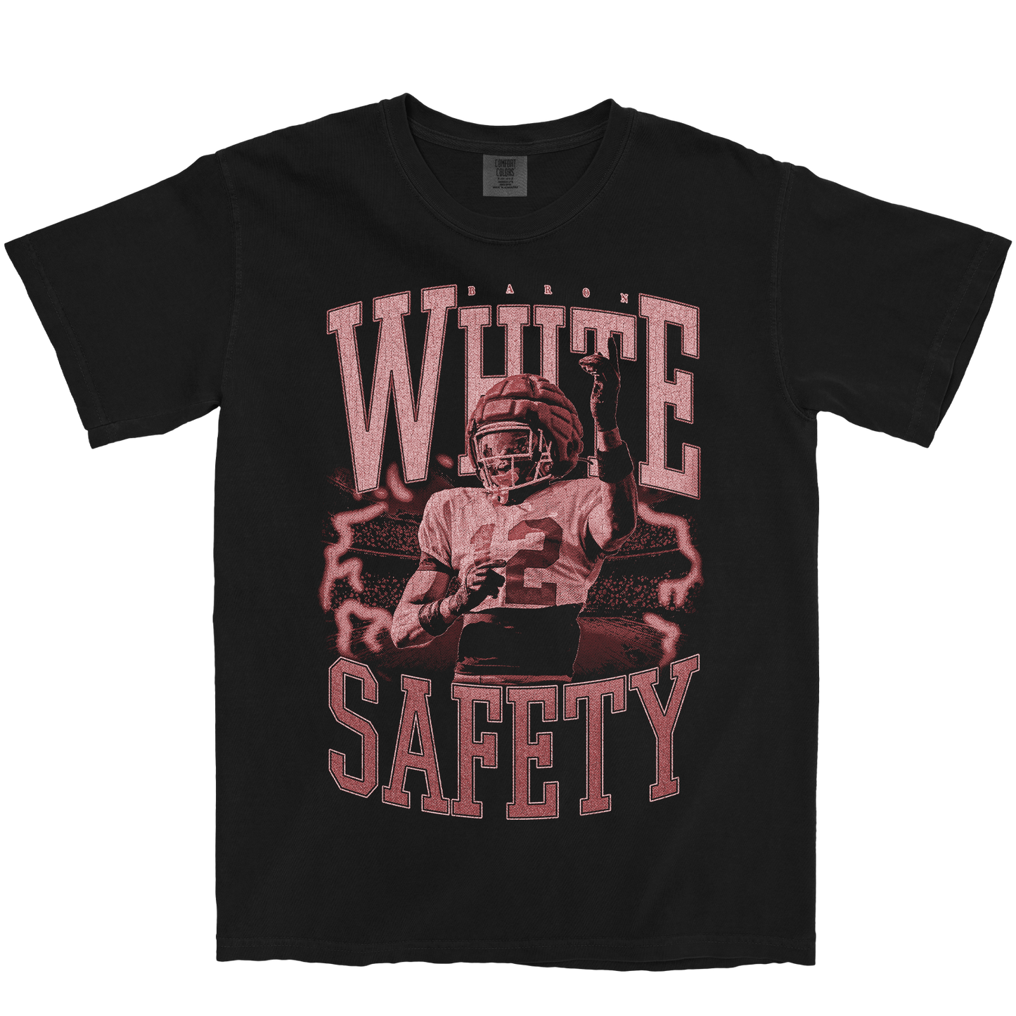 BARON WHITE VINTAGE BLACK TEE