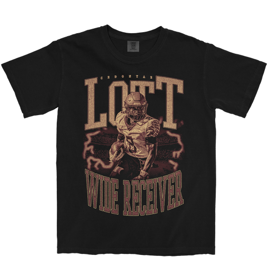 CEDONYAE LOTT VINTAGE BLACK TEE