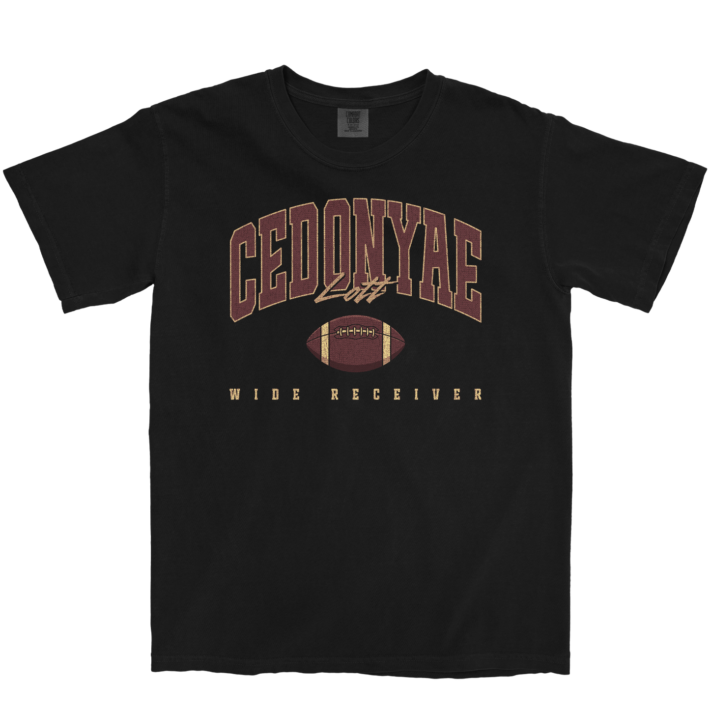 CEDONYAE LOTT RETRO BLACK TEE