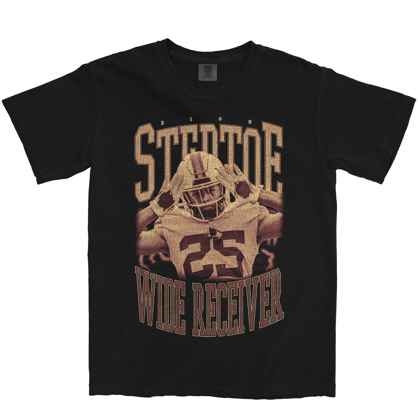 ZION STEPTOE VINTAGE BLACK TEE