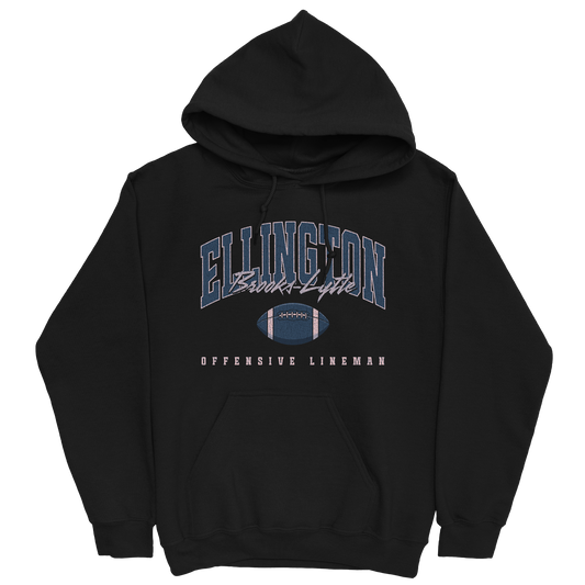 ELLINGTON BROOKS-LYTLE RETRO BLACK HOODIE