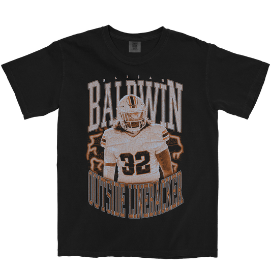 ELIJAH BALDWIN VINTAGE BLACK TEE